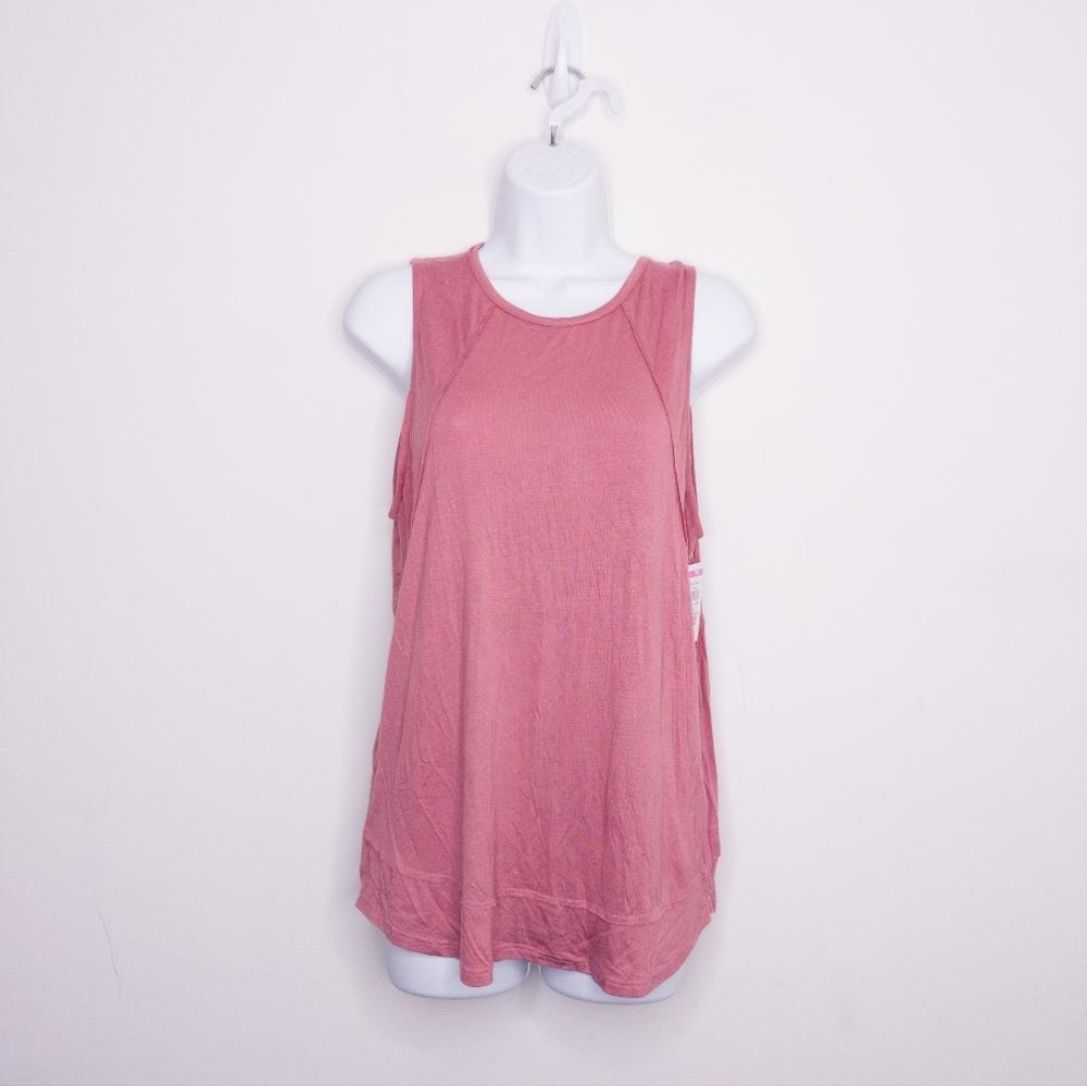 Melrose and Market Women's Tank Top Size Medium Mauve Tunic Sleeveless Shirt
